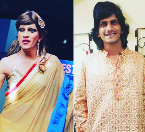 Miss Bhenji aka Nilay Joshi's now and then picture- 10 Drag Queens from India