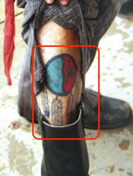 Johnny Depp Comanche Shield Tattoo
