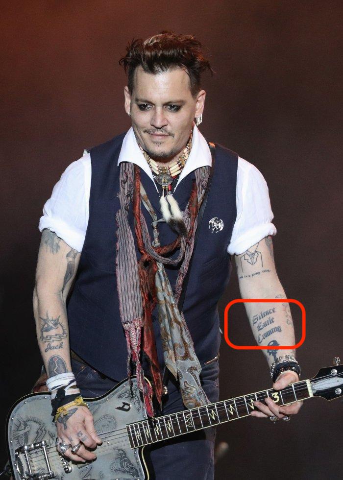 Johnny Depp Silence Exile Cunning Tattoo