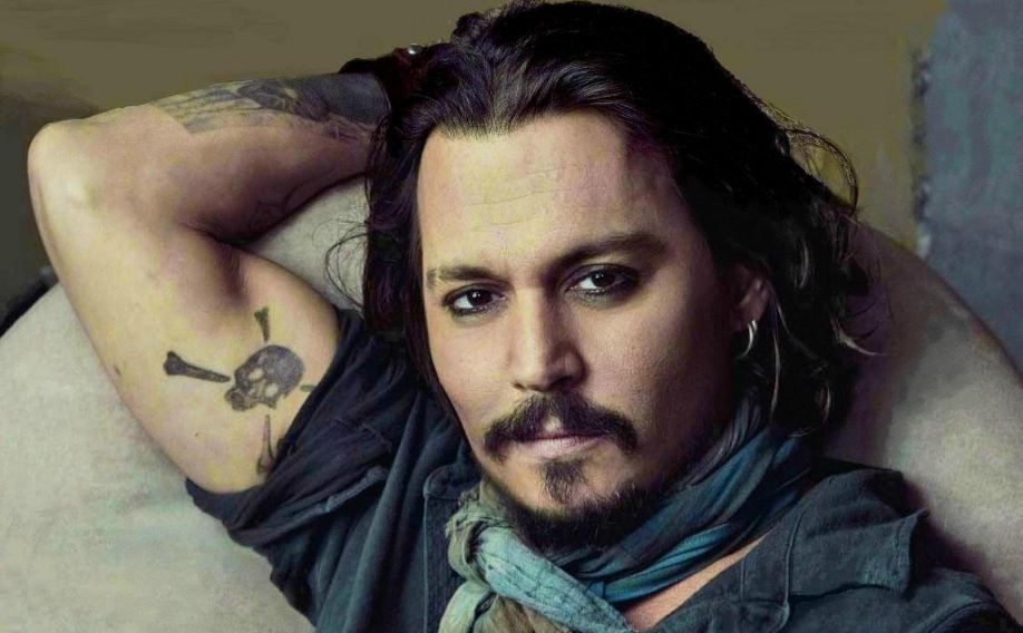 Johnny Depp Skull Tattoo
