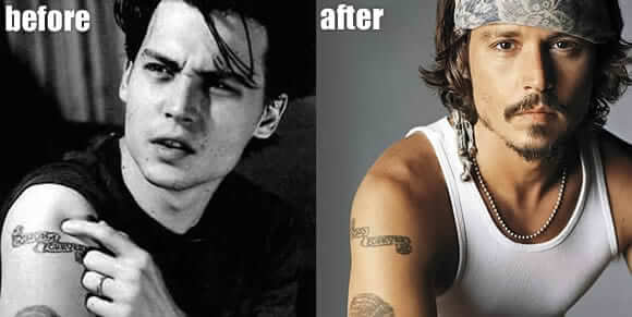 Johnny Depp Winona Forever and Winon Forever Tattoo