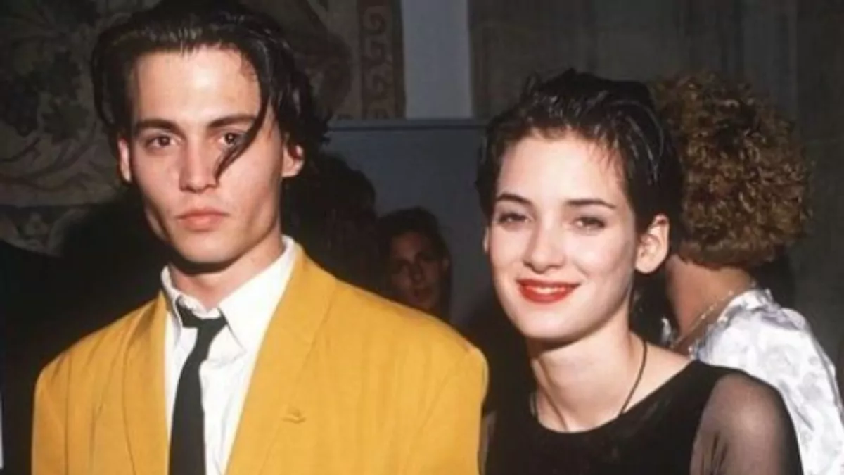 Johnny Depp with his first wife, Lori Anne Allison