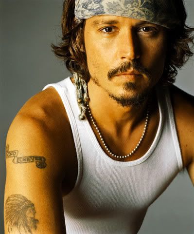 Johnny Depp's Tribal Tattoo