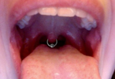 Uvula piercing is painful