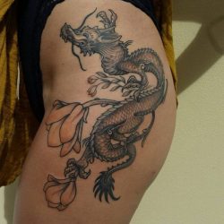 24 Sexy Butt Tattoos - big dragon butt tattoos