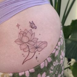 24 Sexy Butt Tattoos - butt butterfly tattoo