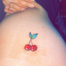 24 Sexy Butt Tattoos - cherry butt tattoo cute