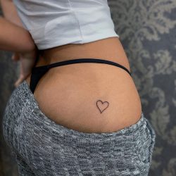 24 Sexy Butt Tattoos - heart butt tattoo