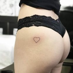 24 Sexy Butt Tattoos - heart tattoo
