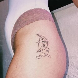 24 Sexy Butt Tattoos - moon tattoos