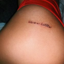 24 Sexy Butt Tattoos - quote butt tattoo