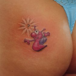 24 sexy butt tattoo - cartoon tattoo