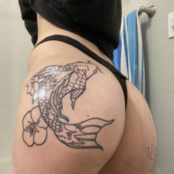24 sexy butt tattoo - fish butt tattoo