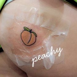 24 sexy butt tattoo - peach butt tattoos