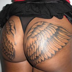 Angel Wings Butt Tattoo