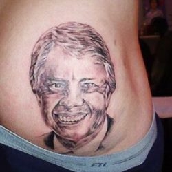 Face Butt Tattoo