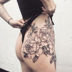 Rose Butt Tattoos