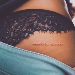 Small Butt tattoos | With love
