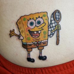 spongebob cartoon tattoo - sexy 24 tattoos for butt