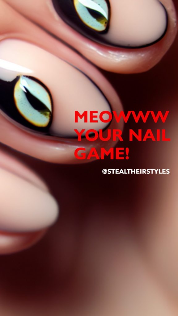 24 Cat Eye Nail Art Designs