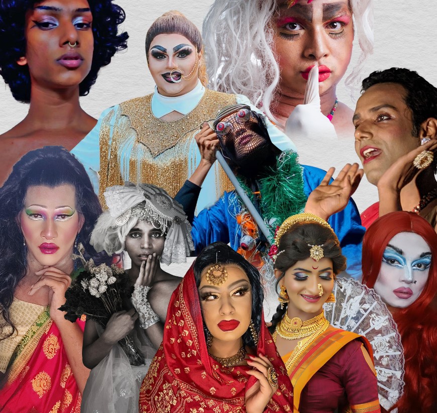 A Poster of Saree Drag Queens in India