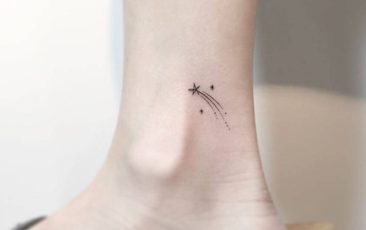 A Shooting Star Lucky Tattoo for Men