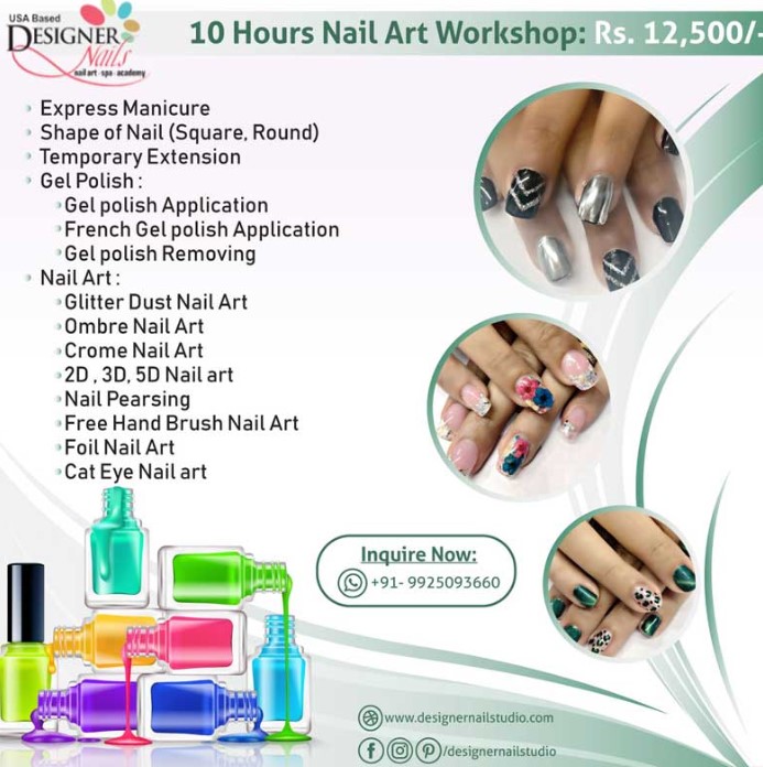 An Advertisement by Designer Nails Salon in Ahemdabad