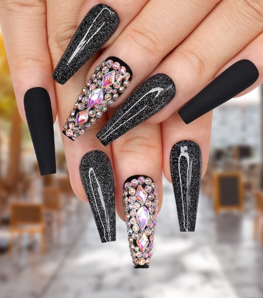Coffin Long Nail Extensions