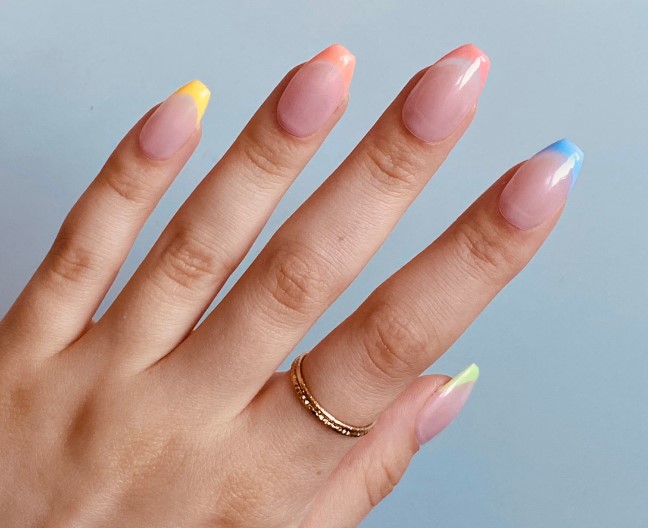 French Pastel Nails
